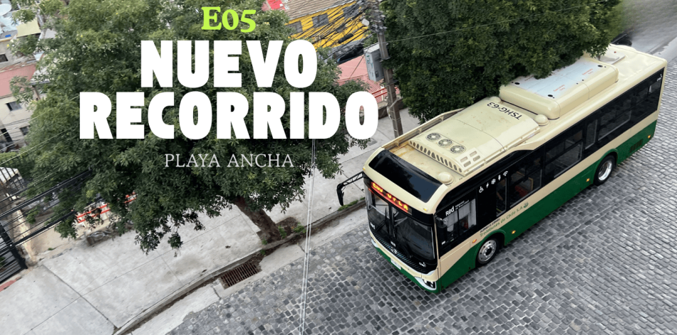 inauguración de recorrido E05 playa ancha