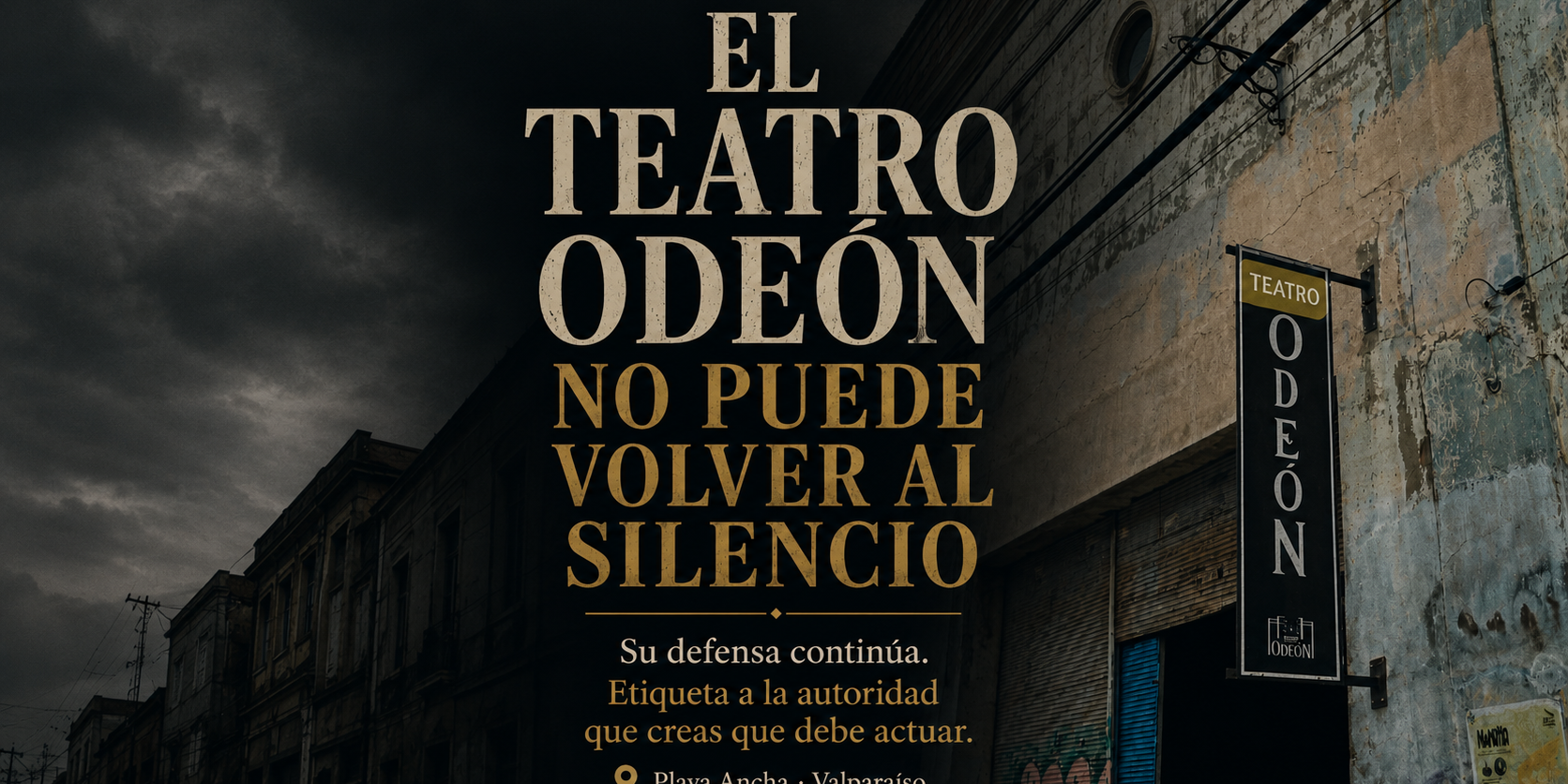 teatro odeon no puede cerrar las puertas